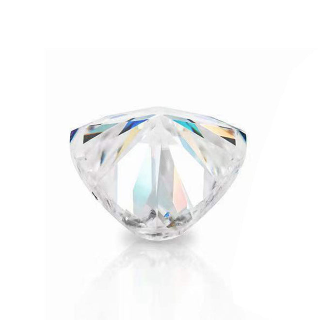 Exquisite Fancy Triangle D Color VVS Moissanite Ring Face Setting