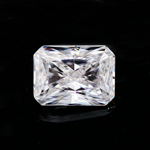 D Color VVS Clarity Radiant Cut Rectangular Mozambique Diamond Loose Stone