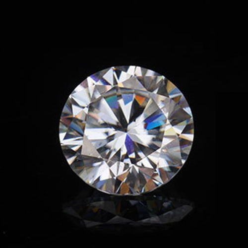 Round Brilliant Eight Hearts and Eight Arrows Moissanite Loose Diamond, D Color, VVS Clarity
